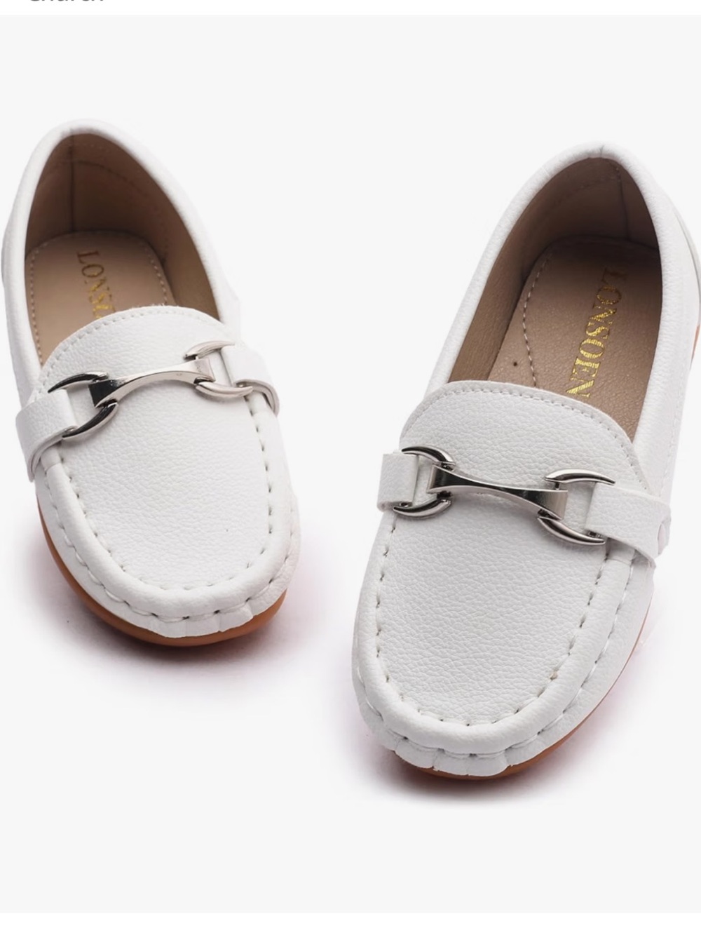 White Toddler Loafers